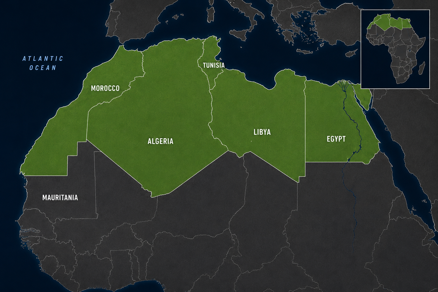 Afrique du Nord : structures de puissance, ressources stratégiques et équilibres politiques