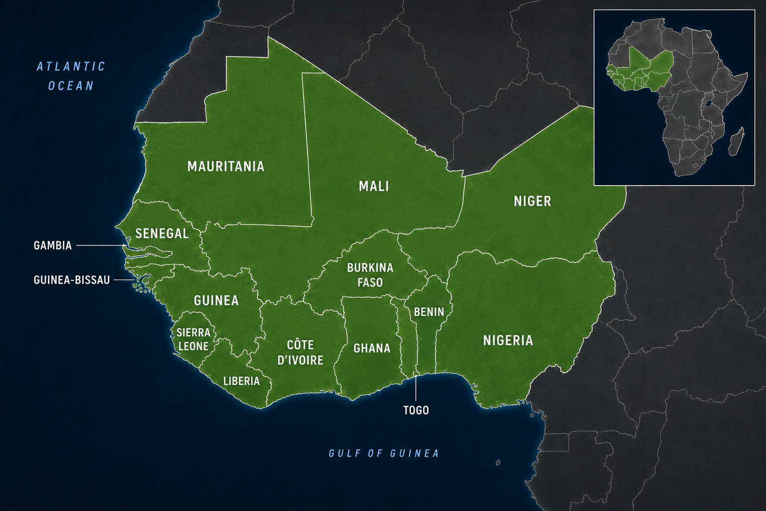 L’Afrique de l’Ouest stratégique : entre puissance économique, défis sécuritaires et recomposition géopolitique